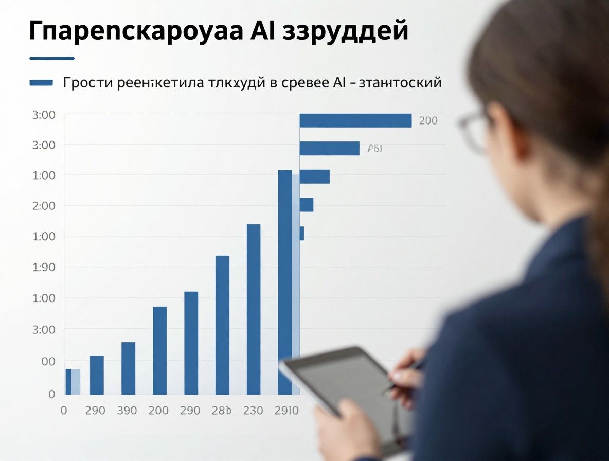 График роста рынка труда в сфере AI технологий, профессиональные данные и статистика занятости